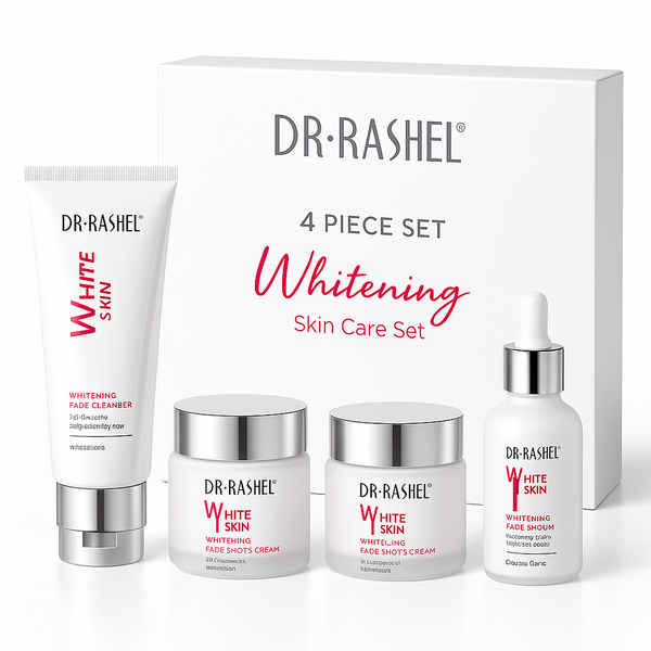 DR.RASHEL 4 piece whitening skin care set, cleanser, creams, and serum, IMPORT COSMETICE