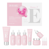 DR RASHEL Vitamin E skin care kit with pink bottles, tubes, and ampoules for import cosmetice