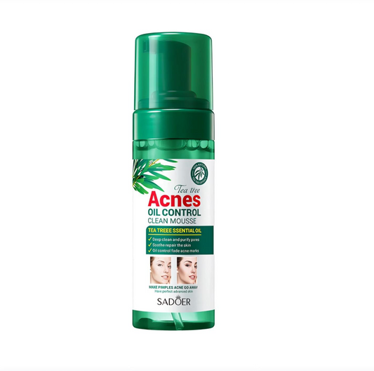 Spuma pentru curățare facială SADOER Anti acne cu arbore de ceai 150ml