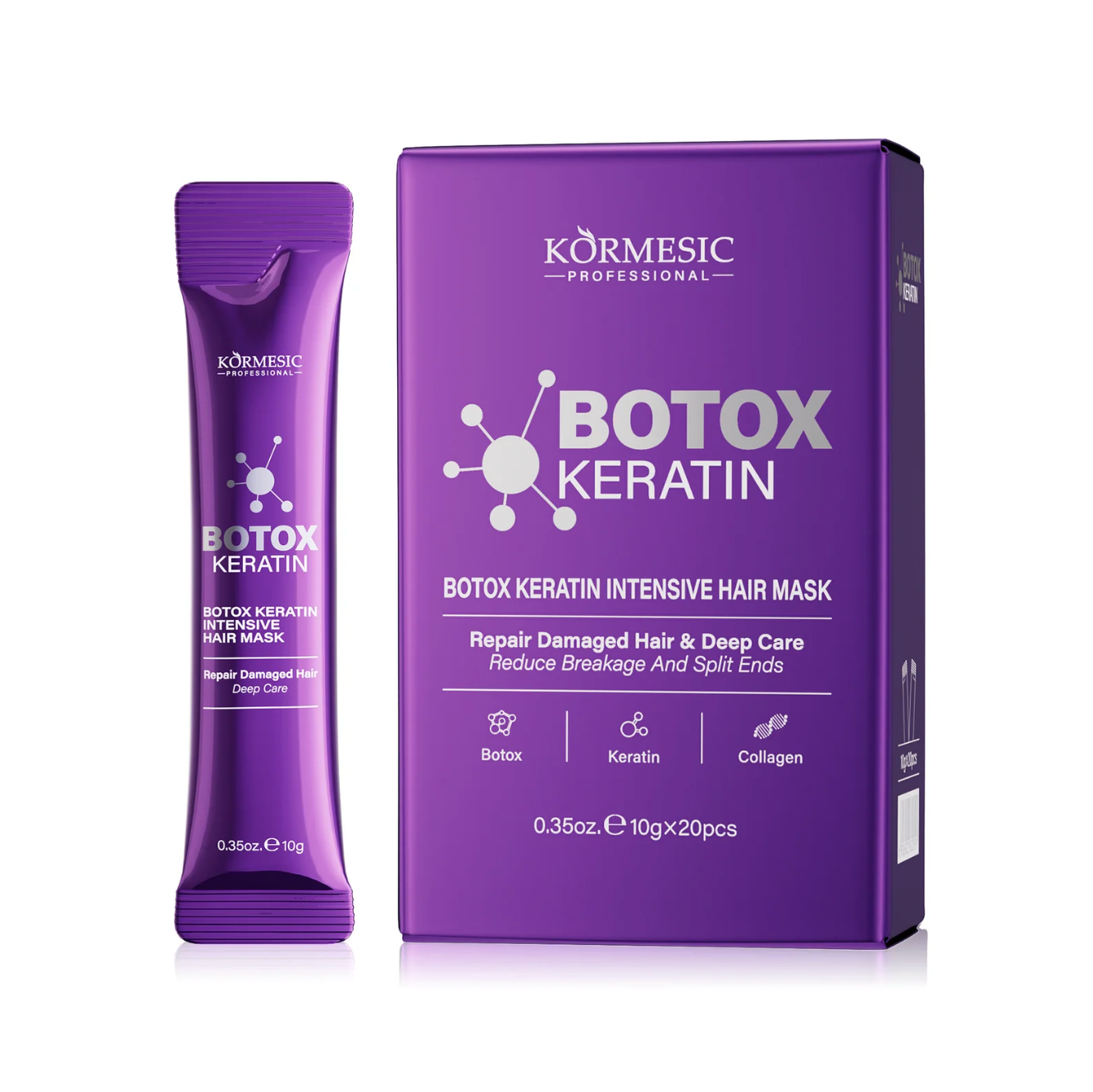 KORMESIC PROFESSIONAL – BOTOX KERATIN Mască Intensivă pentru Păr 20×10g