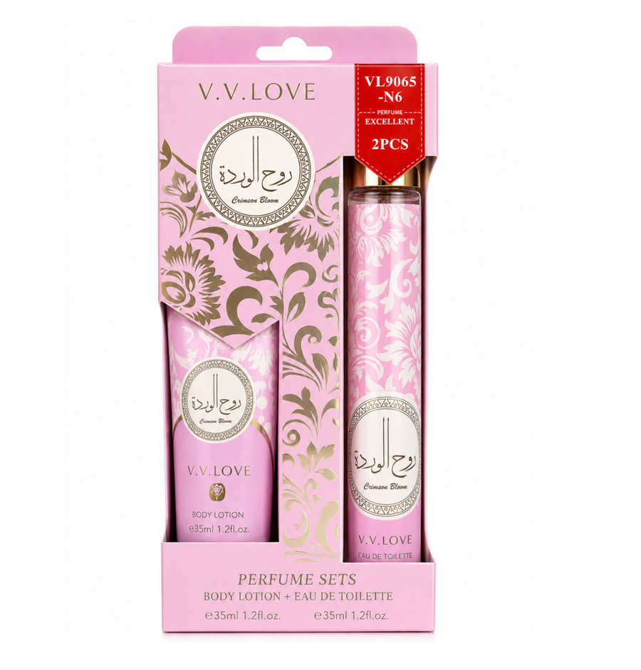 V.V. LOVE CRIMSON BLOOM SET CADOU – EAU DE TOILETTE 35 ML + LOȚIUNE DE CORP 35 ML – VL9065-N6