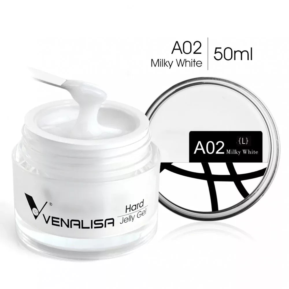 VENALISA JELLY GEL DE CONSTRUCȚIE / BUILDER GEL – A02 MILKY WHITE 50ML