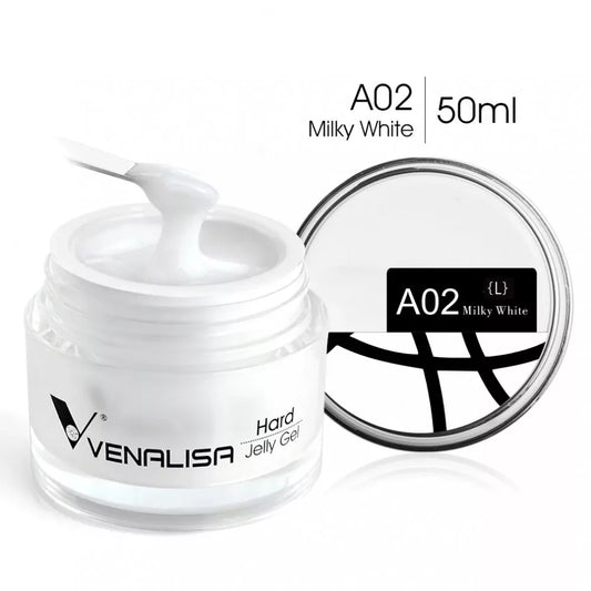 VENALISA JELLY GEL DE CONSTRUCȚIE / BUILDER GEL – A02 MILKY WHITE 50ML